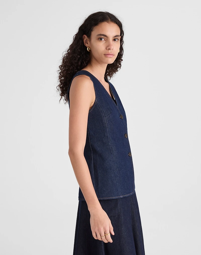 Denim Cutaway Vest | Madewell