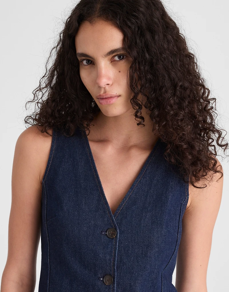 Denim Cutaway Vest | Madewell