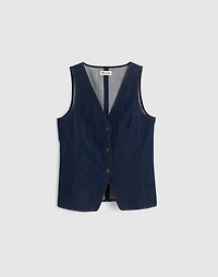 Denim Cutaway Vest | Madewell