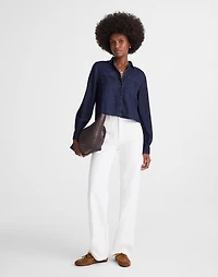 Denim Patch Pocket Button-Up Top | Madewell