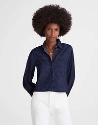 Denim Patch Pocket Button-Up Top | Madewell
