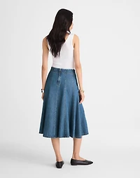 Flared Denim Midi Skirt: Airy Edition | Madewell