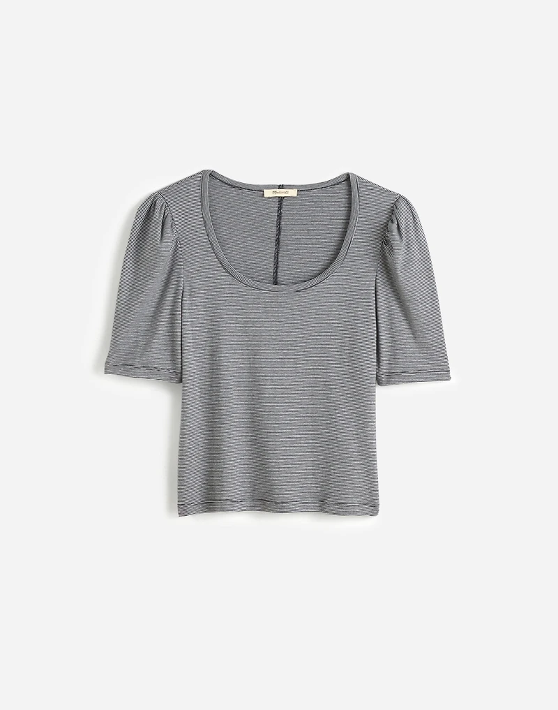 Puff-Sleeve Scoopneck Tee | Madewell