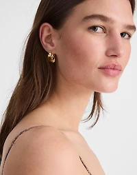 Monstera Hoop Earrings | Madewell