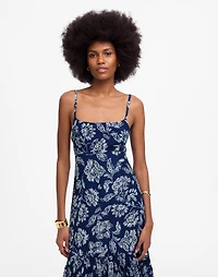 Textured Maxi Slip Dress Floral | Madewell