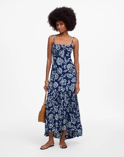 Textured Maxi Slip Dress Floral | Madewell
