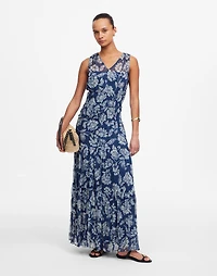 Sheer V-Neck Maxi Dress Floral | Madewell