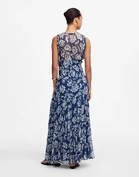 Sheer V-Neck Maxi Dress Floral | Madewell