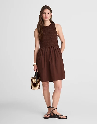 The Melody Smocked Mini Dress | Madewell