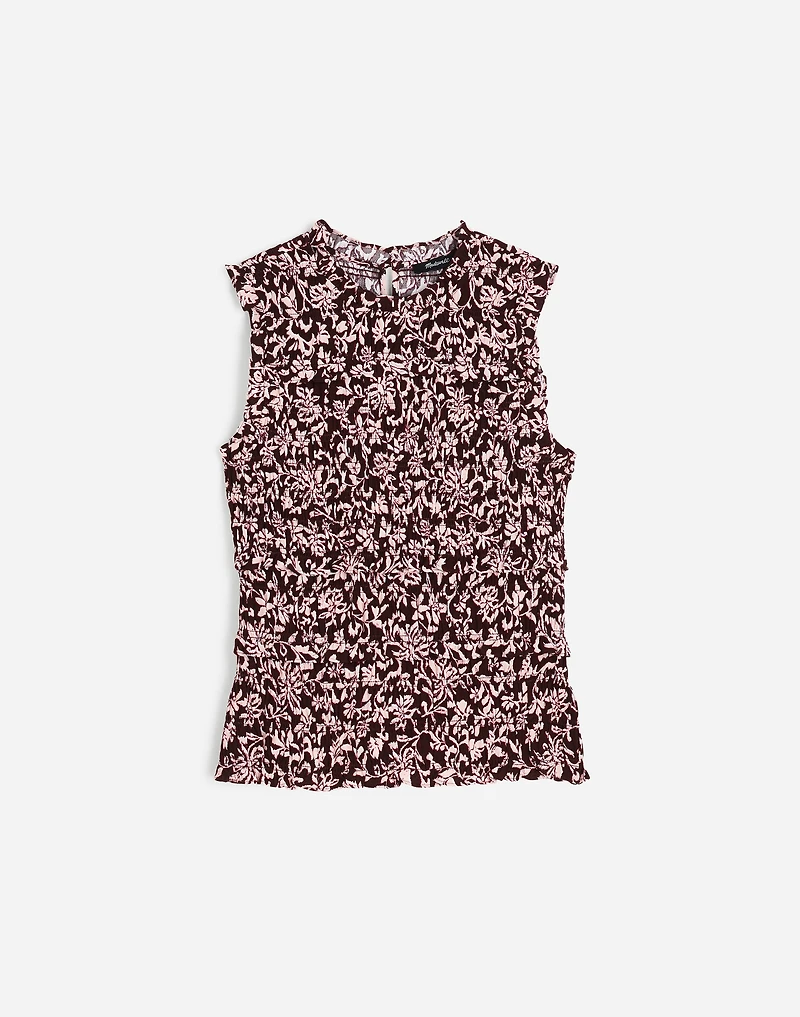 Ruffled Smocked Top in Floral | Madewell