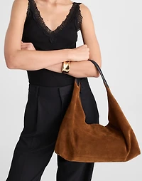 The Mylie Shoulder Bag Italian Suede | Madewell