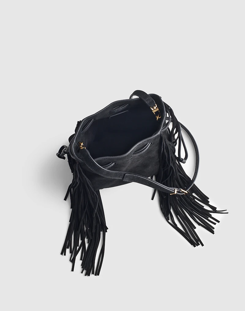The Mini Drawstring Crossbody Bucket Bag | Madewell