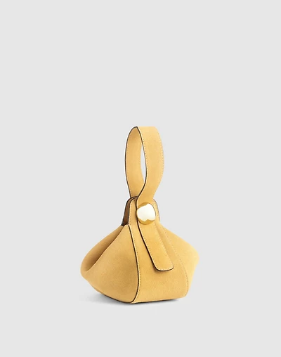 The Sculpted Metal Wristlet Bag | Madewell