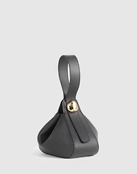 The Sculpted Metal Wristlet Bag
