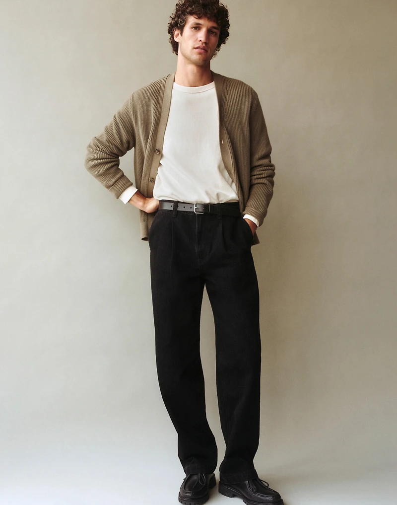 Pleated Denim Pants | Madewell