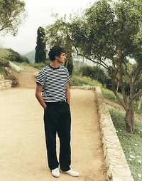 Pleated Denim Pants | Madewell