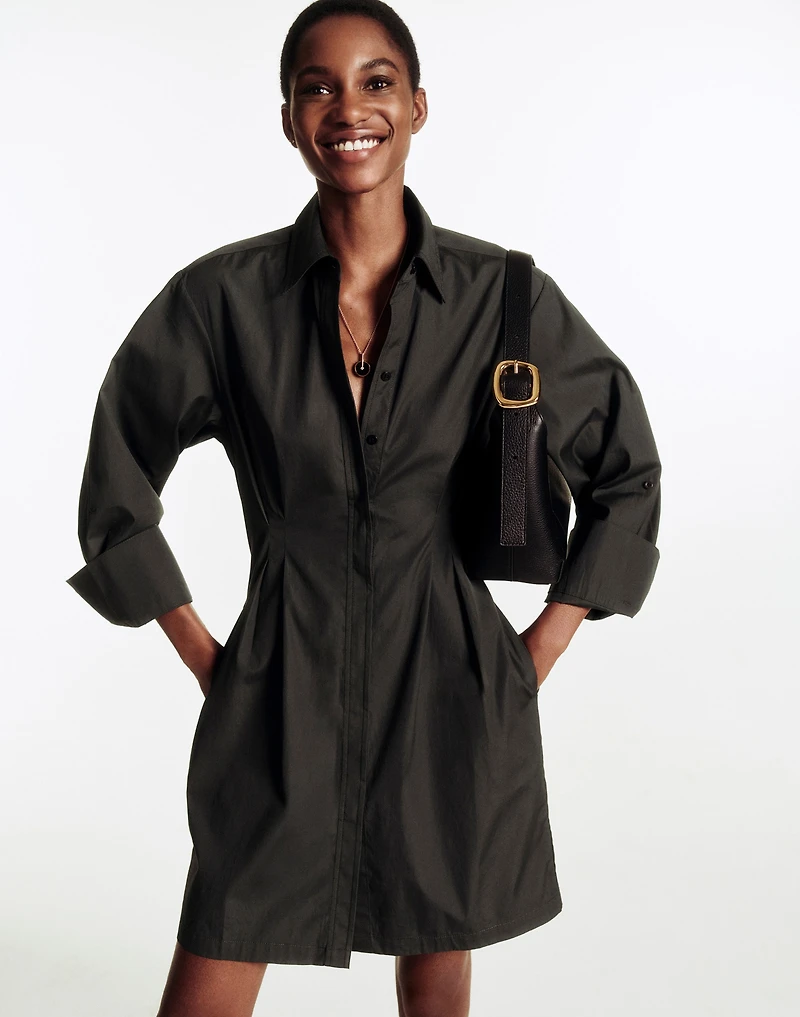 Tucked Mini Shirtdress | Madewell