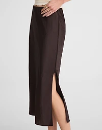 Satin Midi Slip Skirt | Madewell