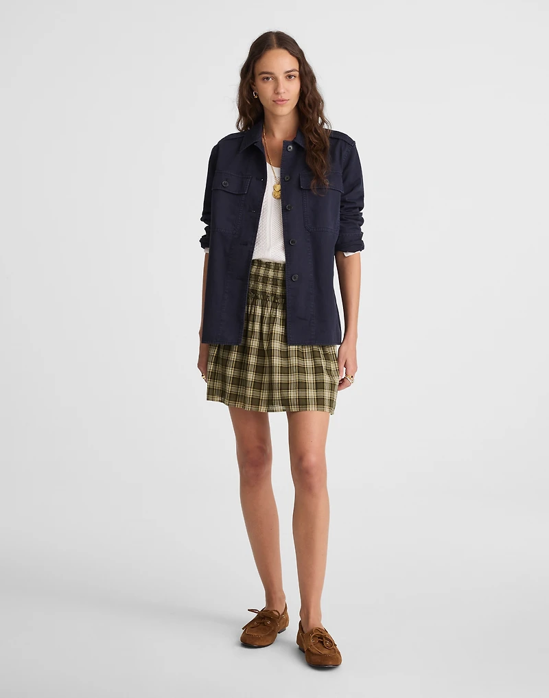 Smocked-Waist Mini Skirt 100% Cotton | Madewell