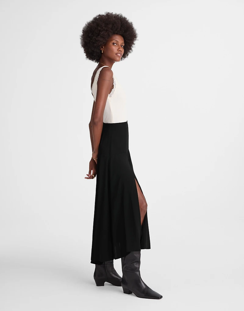 Circle Midi Skirt Crêpe de Chine | Madewell