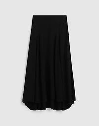 Circle Midi Skirt Crêpe de Chine | Madewell