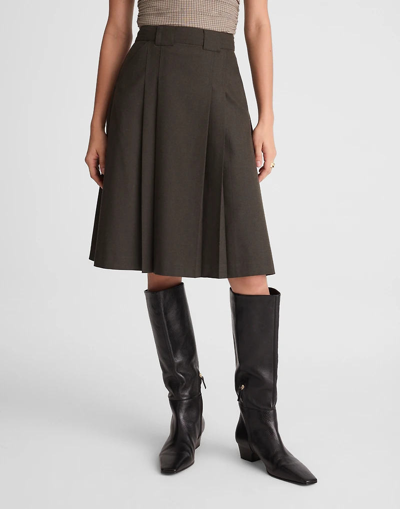 Pleated Midi Skirt | Madewell