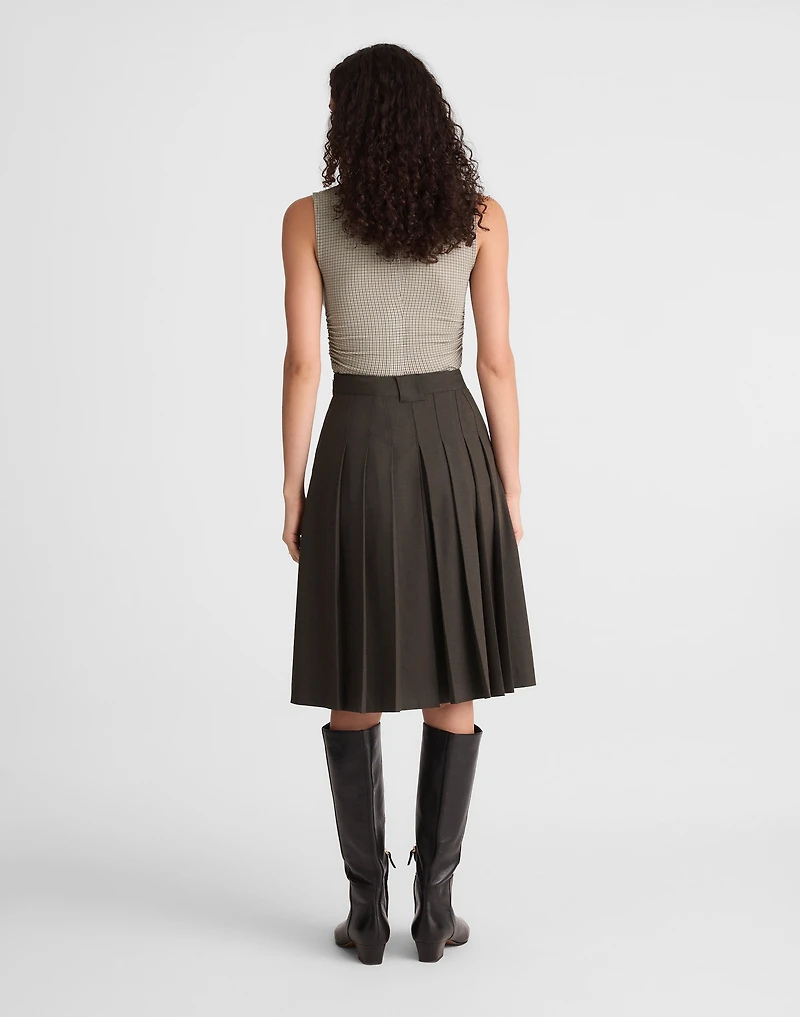 Pleated Midi Skirt | Madewell
