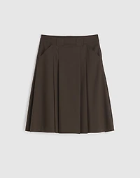 Pleated Midi Skirt | Madewell
