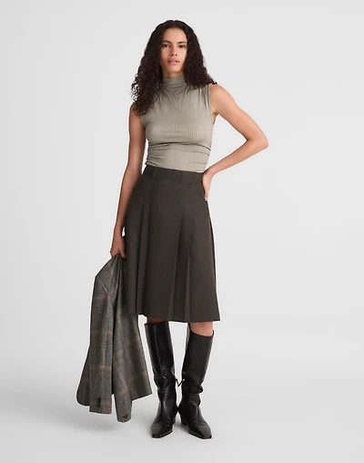Pleated Midi Skirt | Madewell