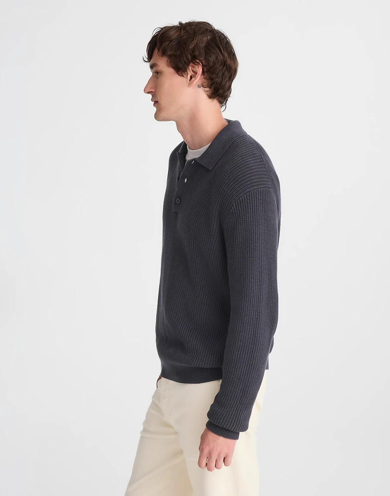 Cotton Shaker-Stitch Polo | Madewell