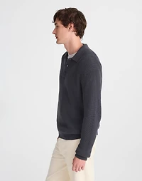 Cotton Shaker-Stitch Polo | Madewell