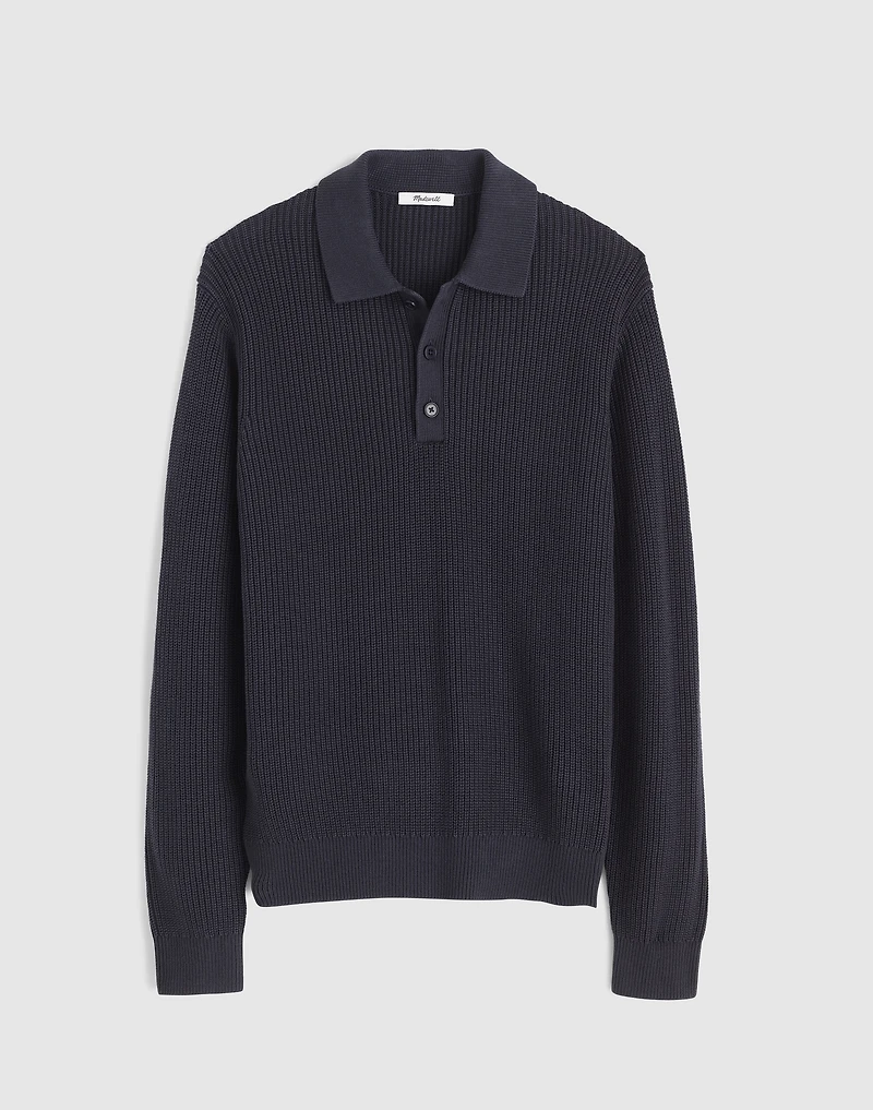 Cotton Shaker-Stitch Polo | Madewell