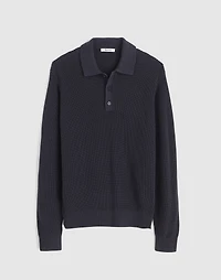 Cotton Shaker-Stitch Polo | Madewell
