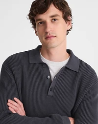 Cotton Shaker-Stitch Polo | Madewell