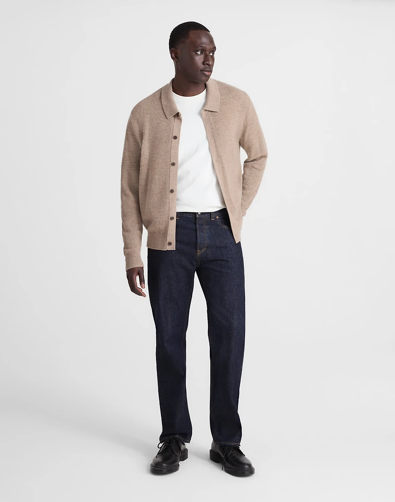 Merino Wool Collared Cardigan | Madewell