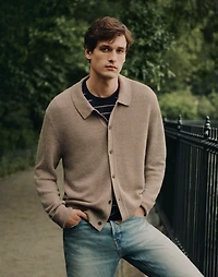Merino Wool Collared Cardigan | Madewell