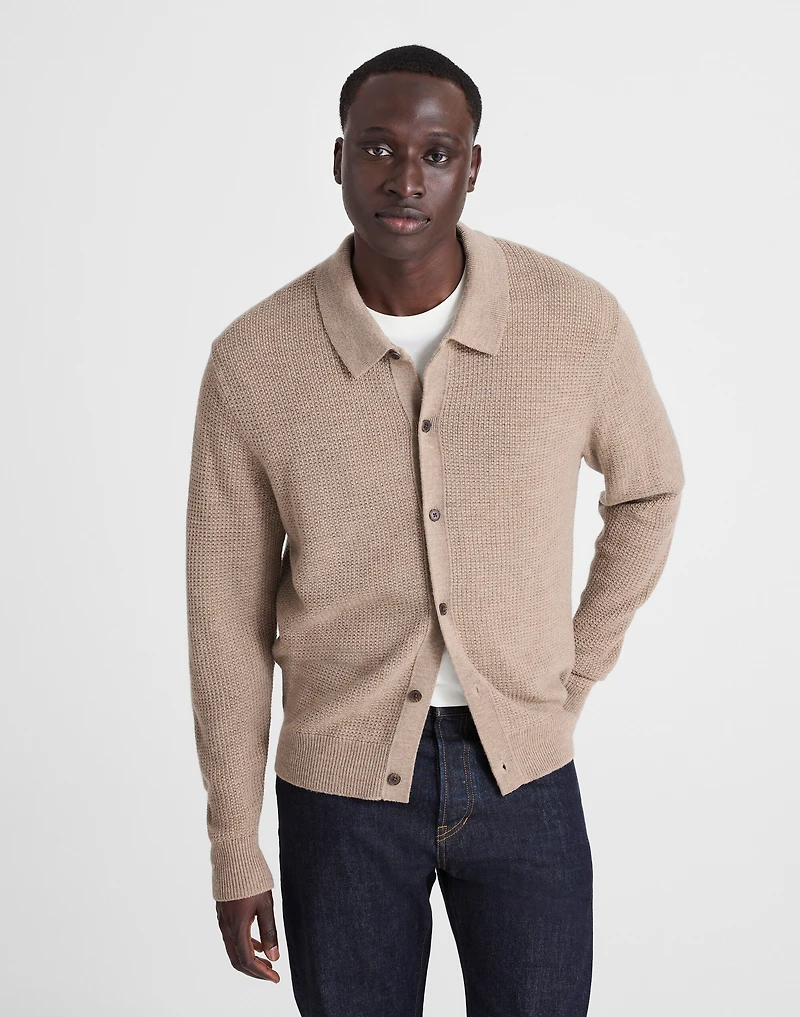 Merino Wool Collared Cardigan | Madewell