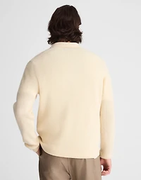 Johnny-Collar Sweater Polo in Heritage Merino Wool | Madewell