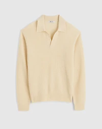 Johnny-Collar Sweater Polo in Heritage Merino Wool | Madewell