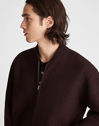 Boiled Wool Baseball Jacket | Madewell