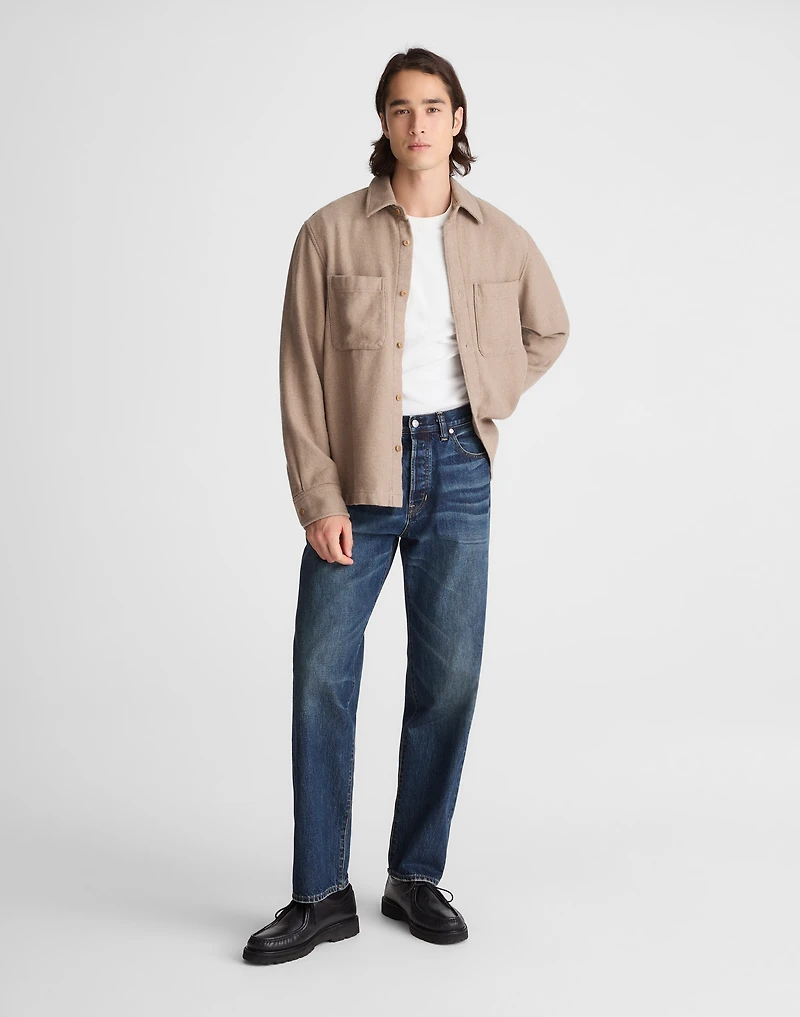 Midweight Flannel Button-Up Shirt