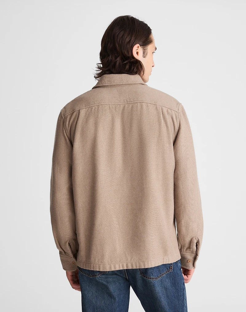 Midweight Flannel Button-Up Shirt