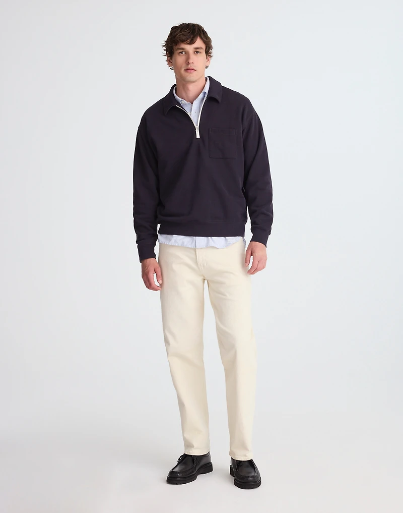 The McCarren Midweight Quarter-Zip Sweatshirt | Madewell