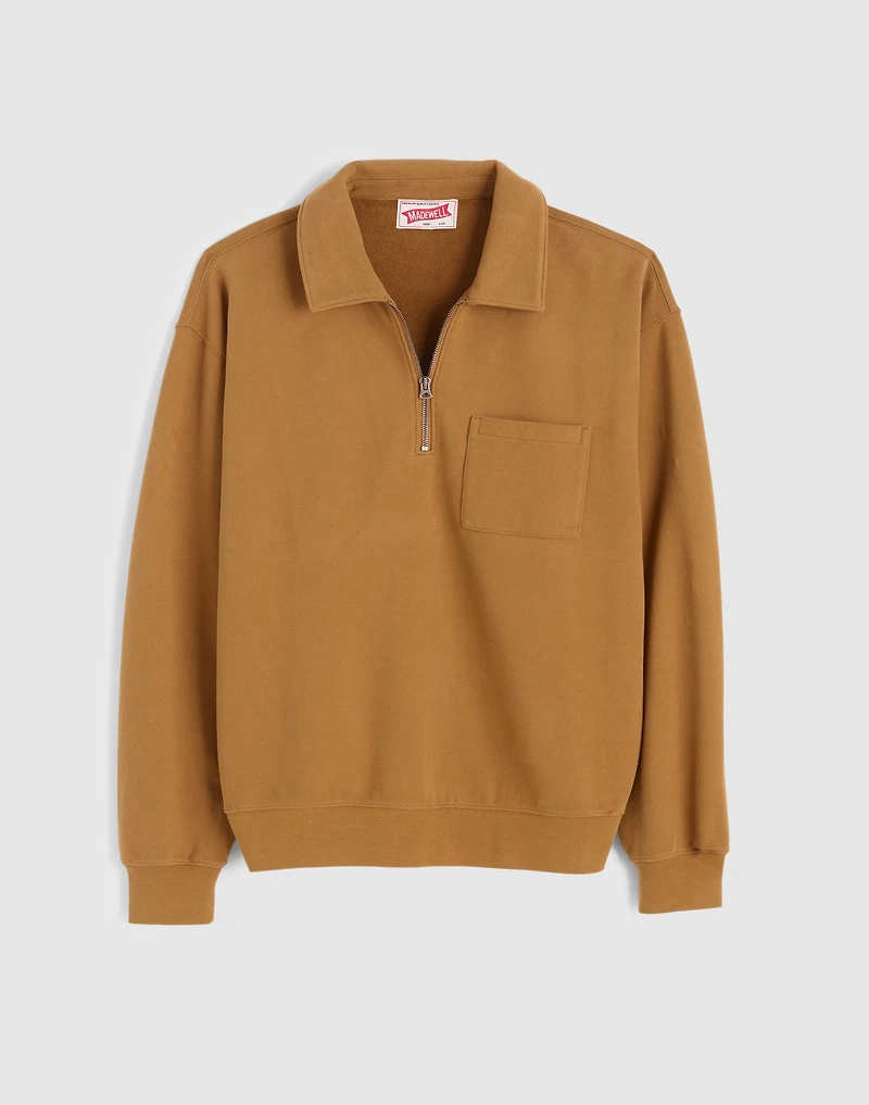 The McCarren Midweight Quarter-Zip Sweatshirt | Madewell