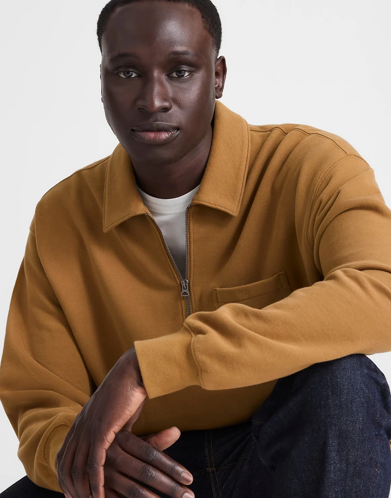 The McCarren Midweight Quarter-Zip Sweatshirt | Madewell