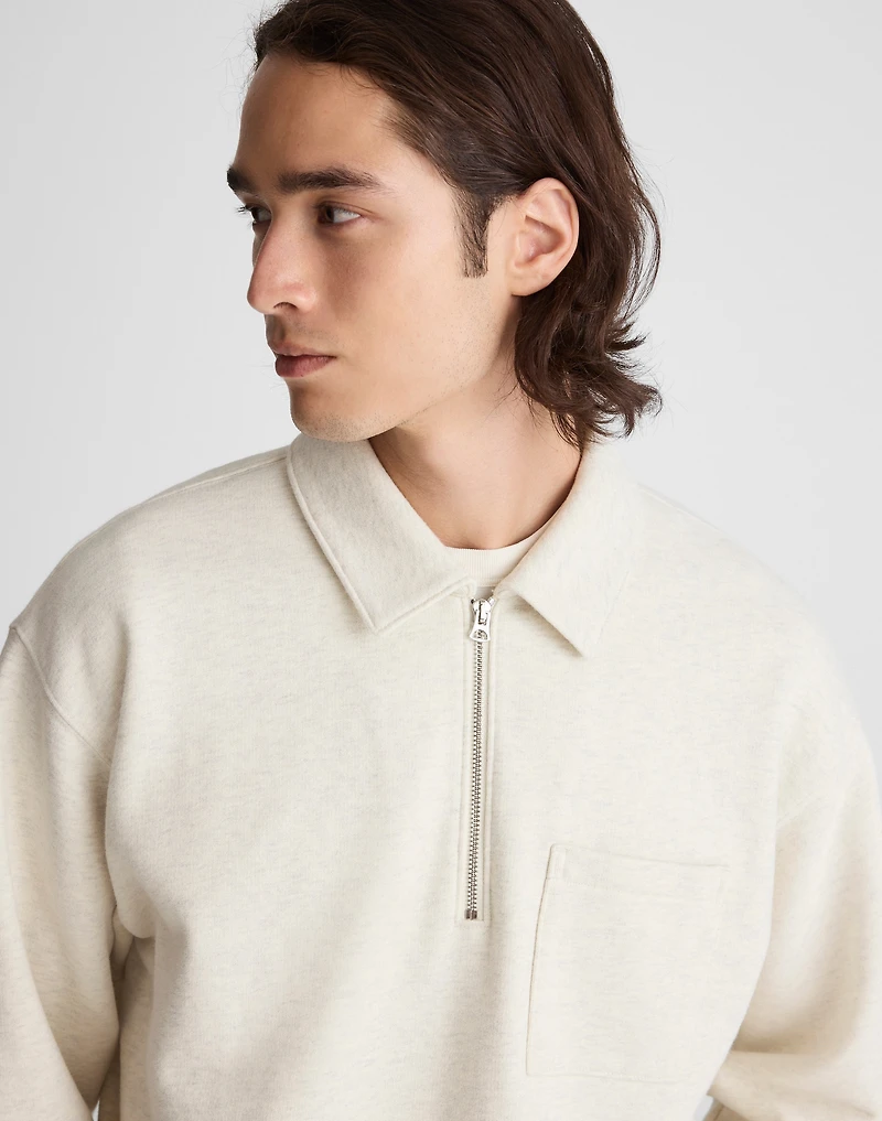 The McCarren Midweight Quarter-Zip Sweatshirt | Madewell