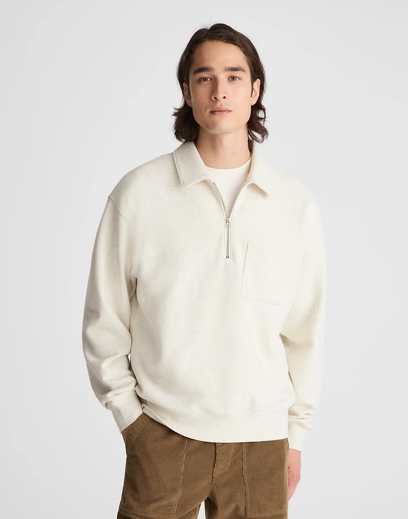 The McCarren Midweight Quarter-Zip Sweatshirt | Madewell