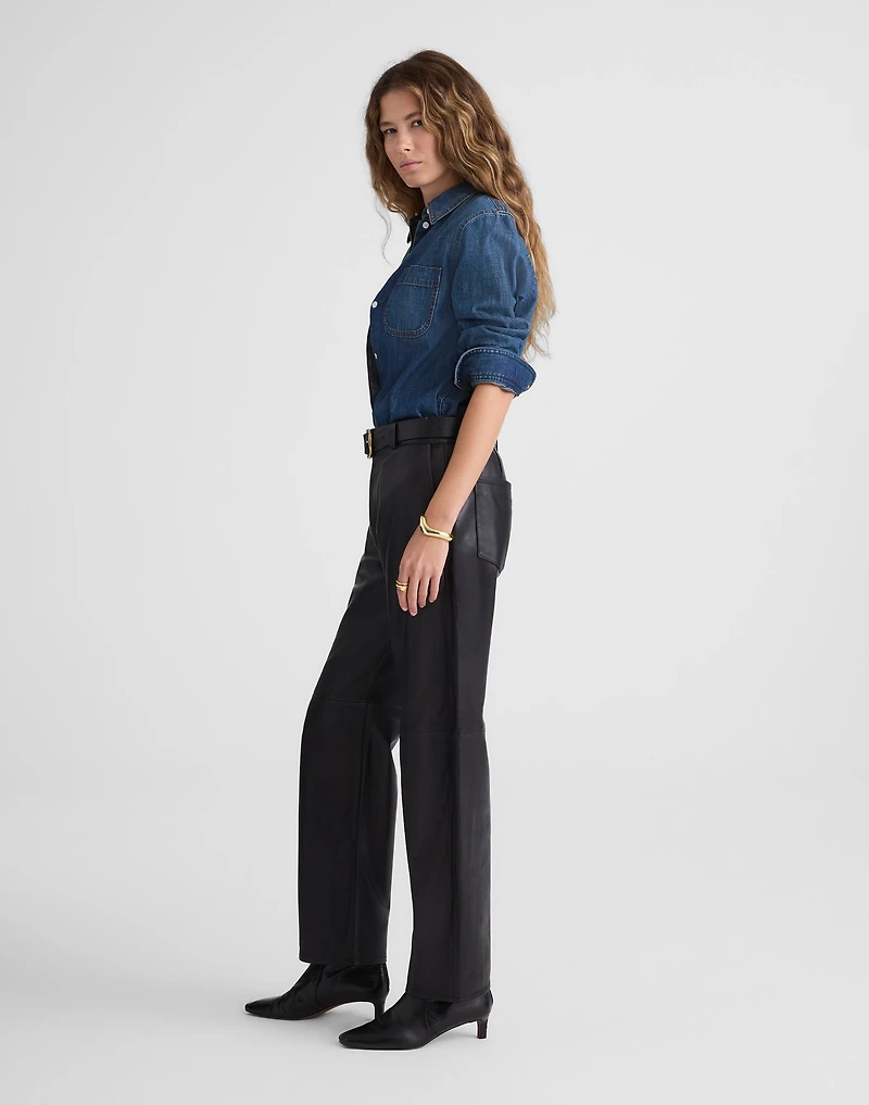 The Balloon Pant in Leather | Madewell