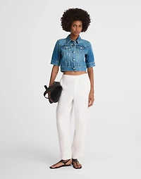 Shrunken Denim Trucker Jacket Hazeldell Wash | Madewell