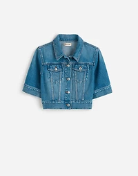 Shrunken Denim Trucker Jacket Hazeldell Wash | Madewell
